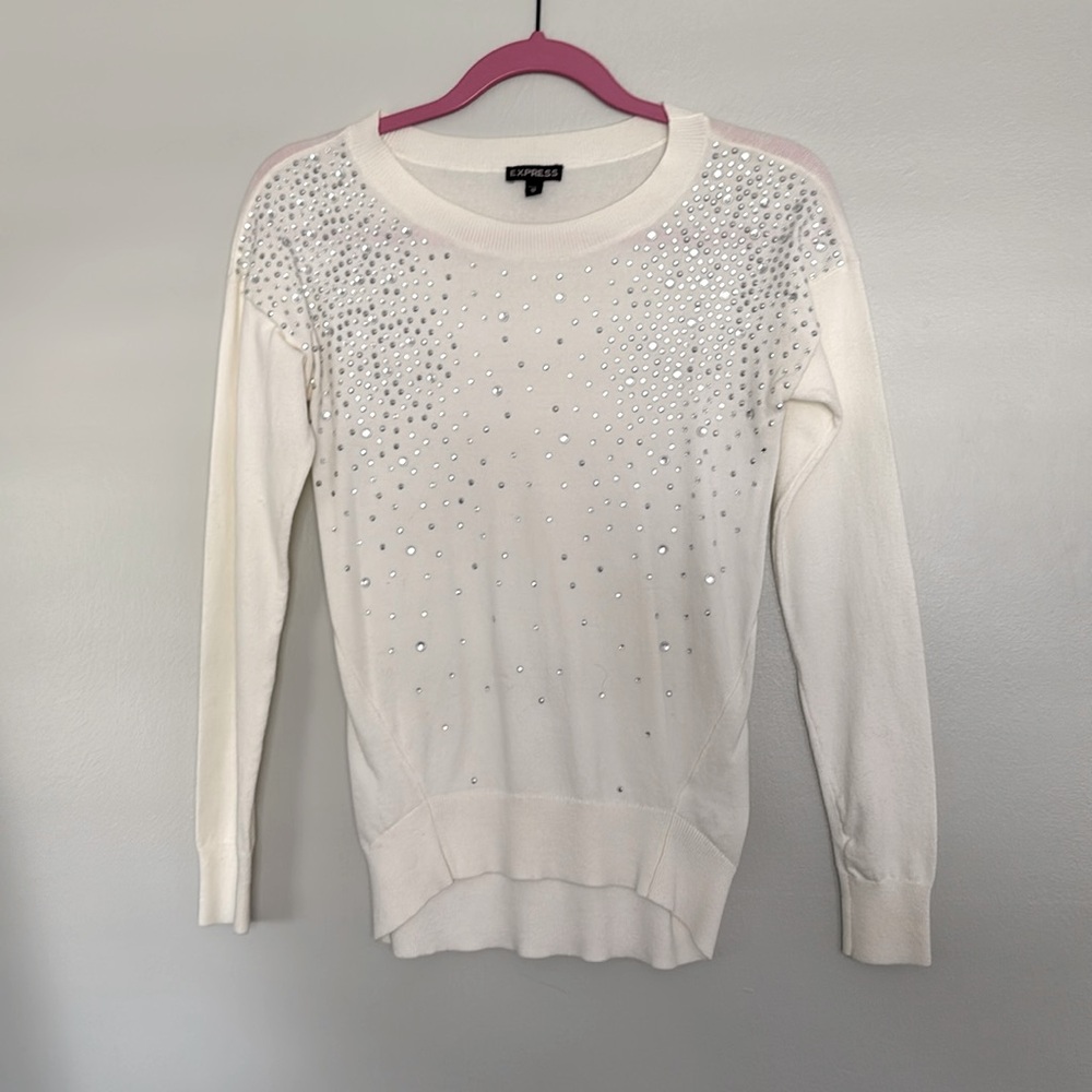 White diamond sweater